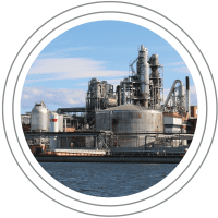 Responsible Business: Kraton's Belpre, Ohio manufacturing plant alongside a river